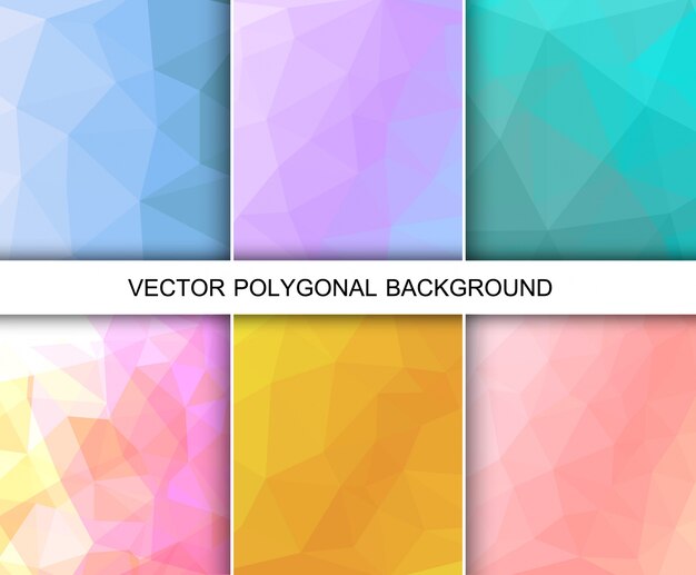 Polygonal background collection