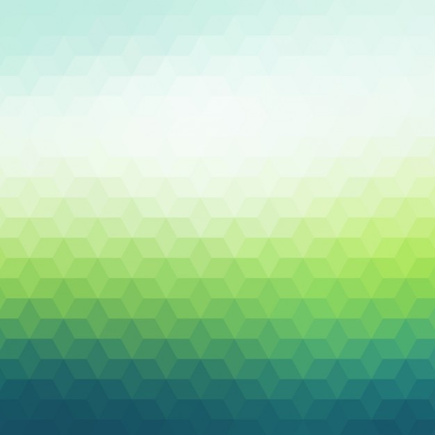 Free vector polygonal background in dark and light green tones