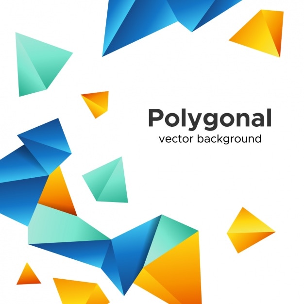 Free vector polygonal background design