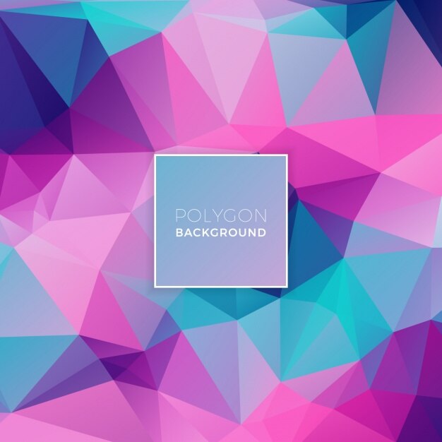 Free vector polygonal background design