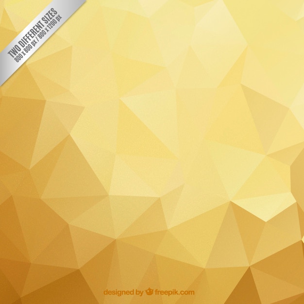 Polygonal background golden tones