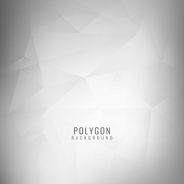Free vector polygonal background, gray color