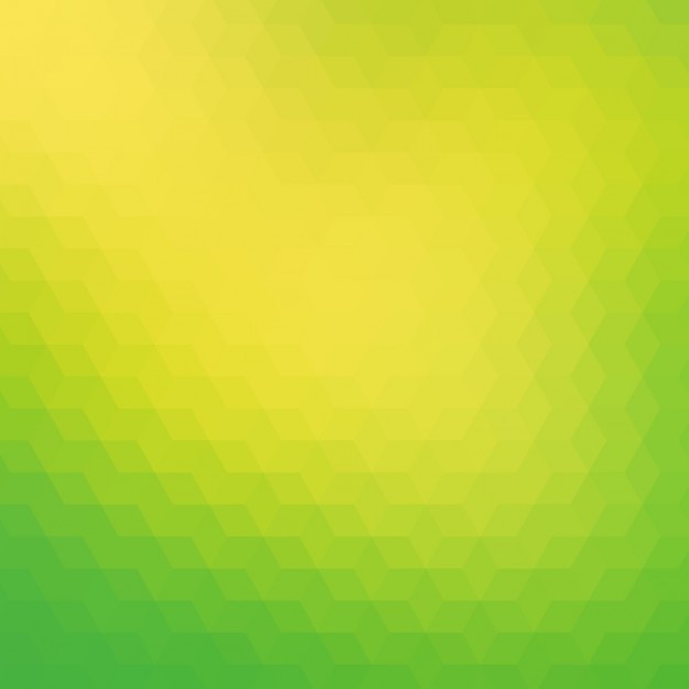 Polygonal background in green and yellow tones