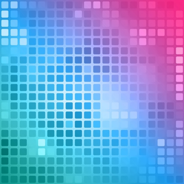 Free vector polygonal background in pink and blue tones with squares