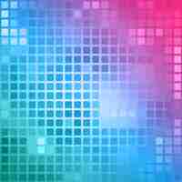 Free vector polygonal background in pink and blue tones with squares