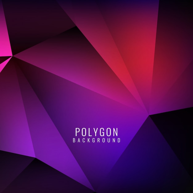 Бесплатное векторное изображение Красочный полигональные элегантный фон