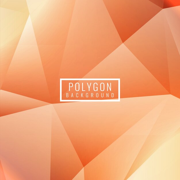 Polygonal background with orange shapes
