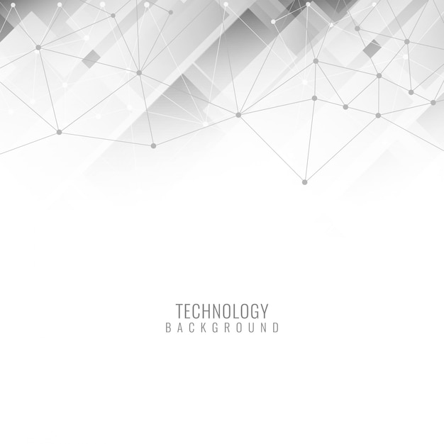 Polygonal background with technological elements