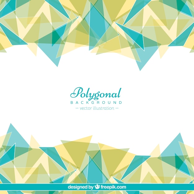 Polygonal background with triangles