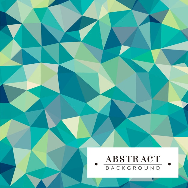 Free vector polygonal background with triangular shapes