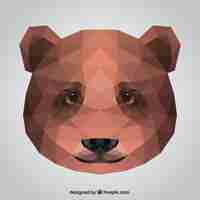 Free vector polygonal bear