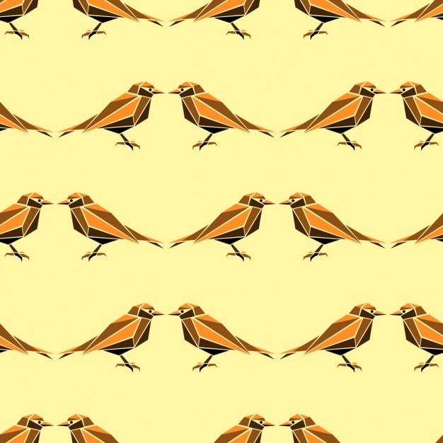 Free Vector polygonal bird pattern