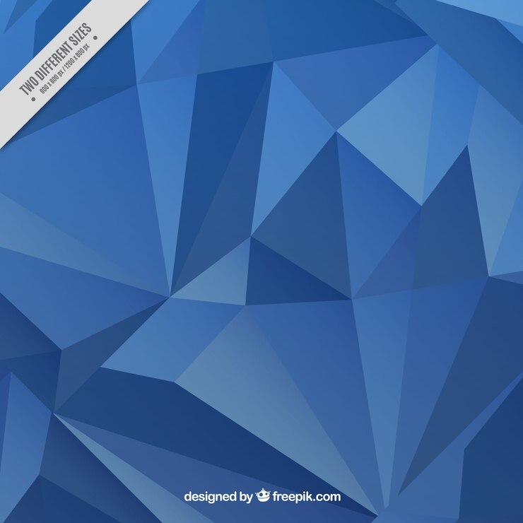 Free Vector polygonal blue background