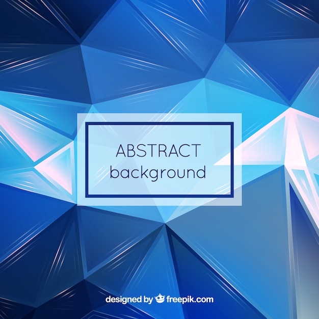 Polygonal blue background