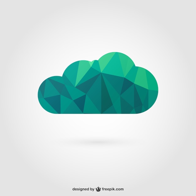 Polygonal Cloud Free Vector – Download for Vector Templates