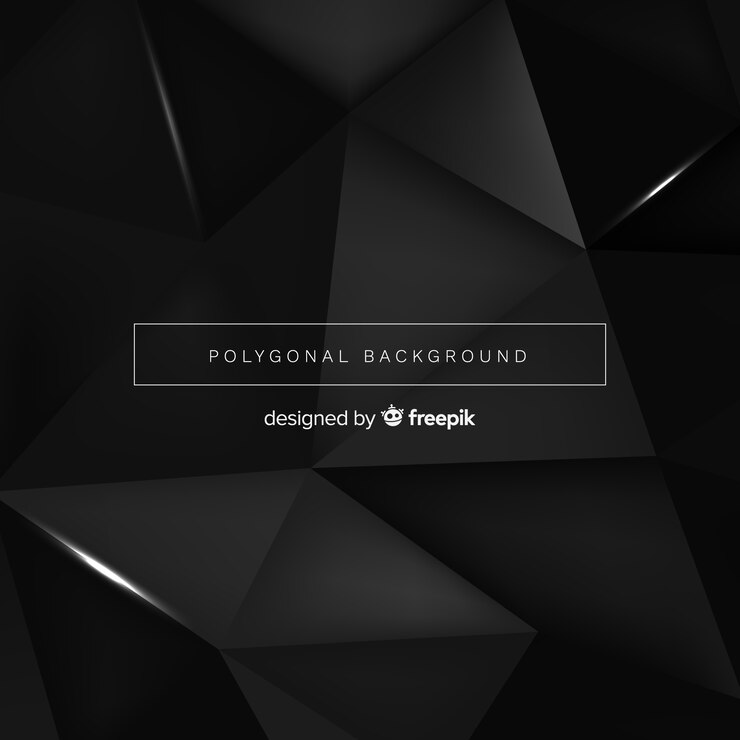 Free Vector polygonal dark background