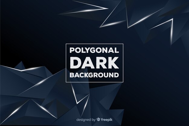 Polygonal dark background