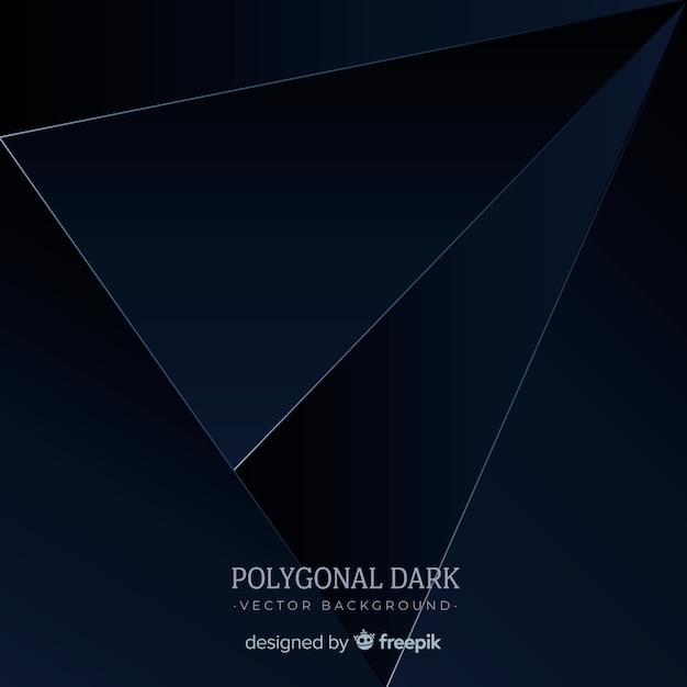 Polygonal dark background