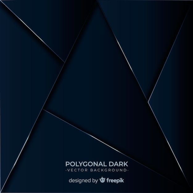 Polygonal dark background
