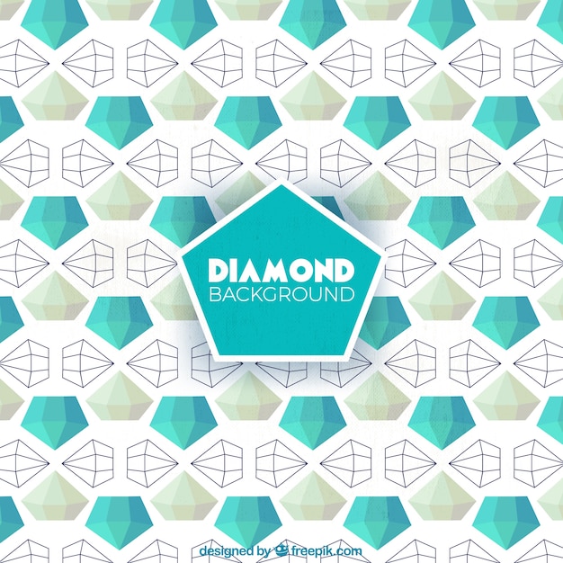 Polygonal diamond background