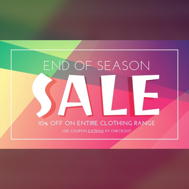 Free vector polygonal discount coupon