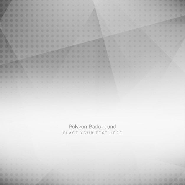 Free vector polygonal gray background with dots