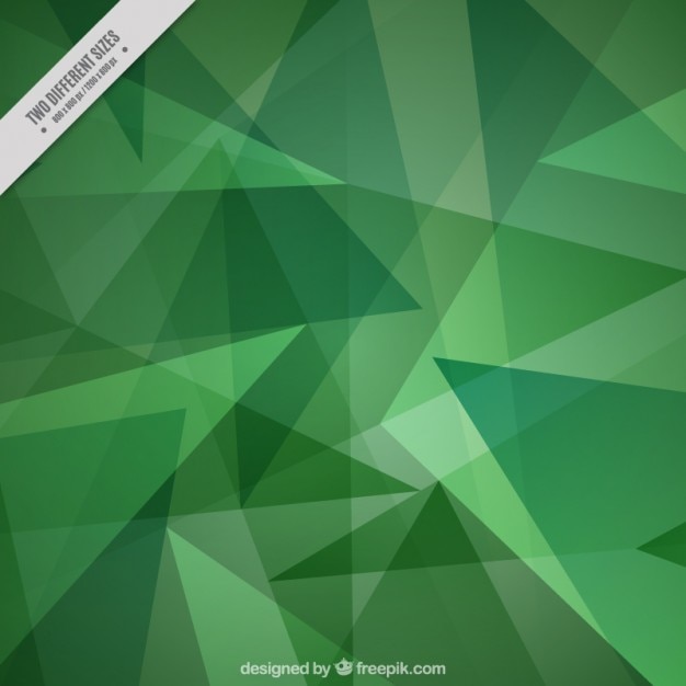 Free vector polygonal green background