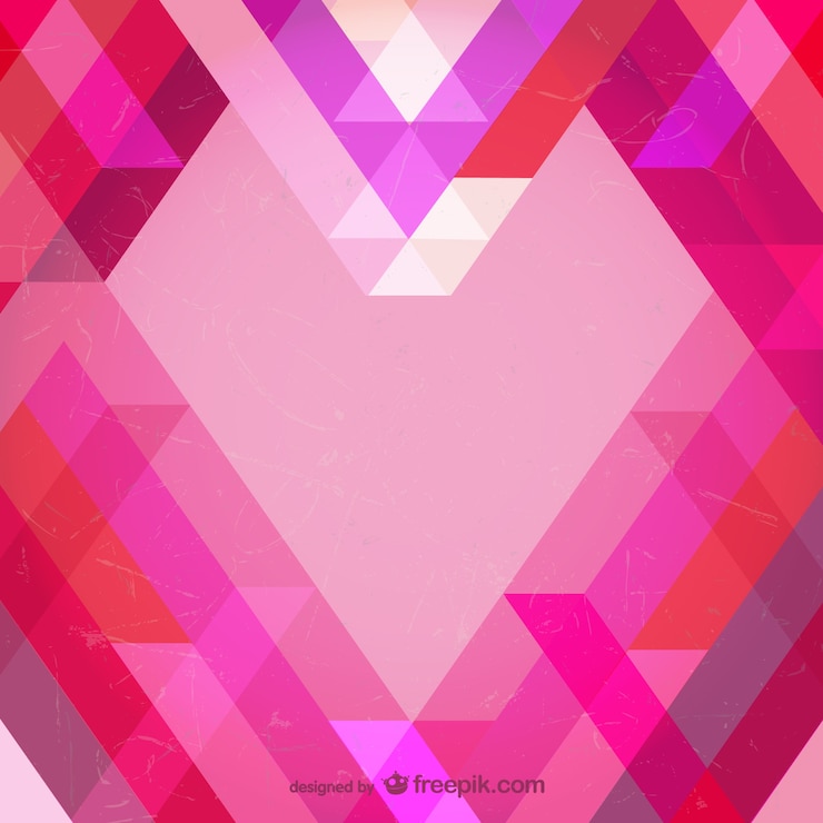 Free Vector polygonal heart