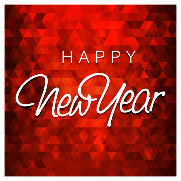 Polygonal New Year Card