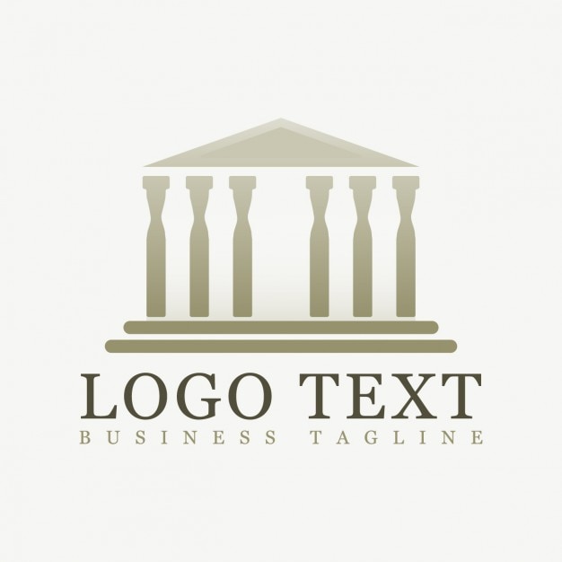 Polygonal parthenon logo