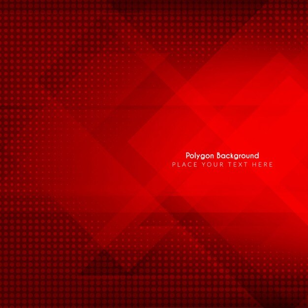 Polygonal red background