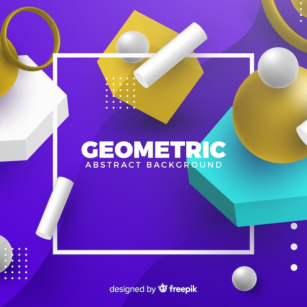 Polygonal shapes with volume background