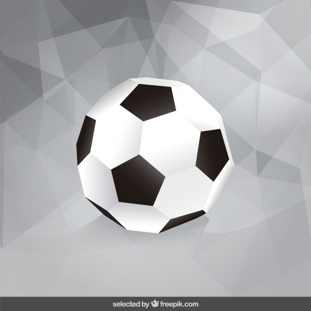 Free vector polygonal soccer ball