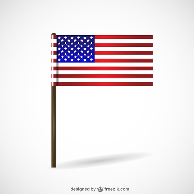 Polygonal USA flag