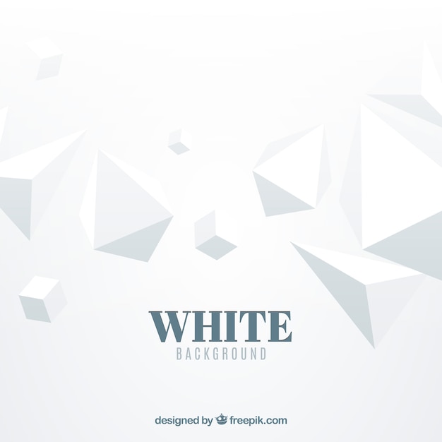 Free vector polygonal white background