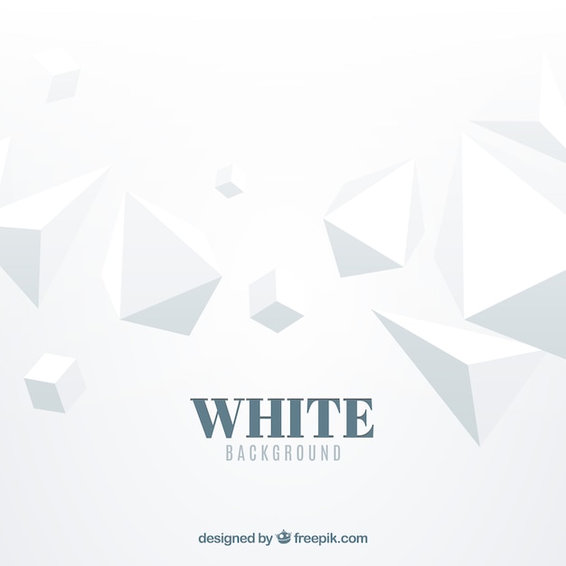 Polygonal white background
