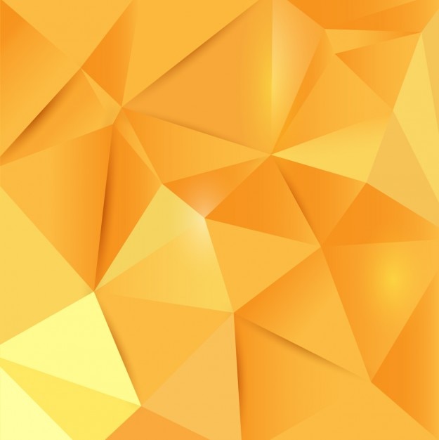 Free vector polygonal yellow background