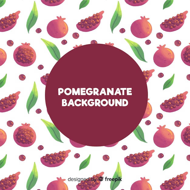 Free vector pomegranate background