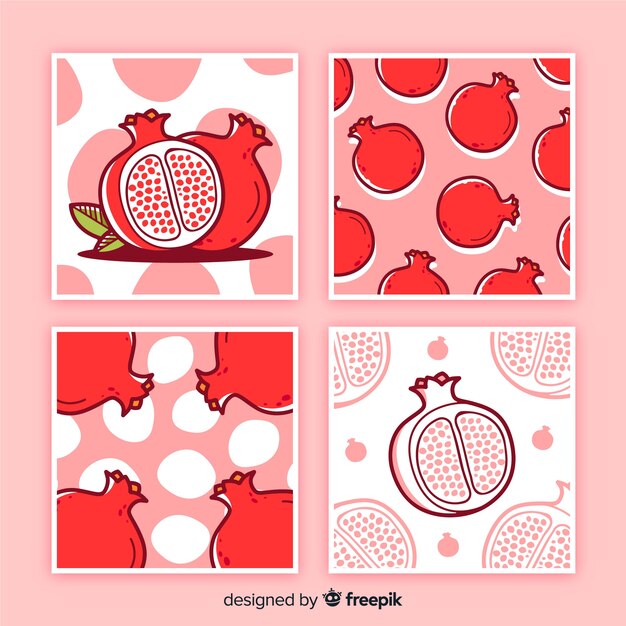 Pomegranate card collection