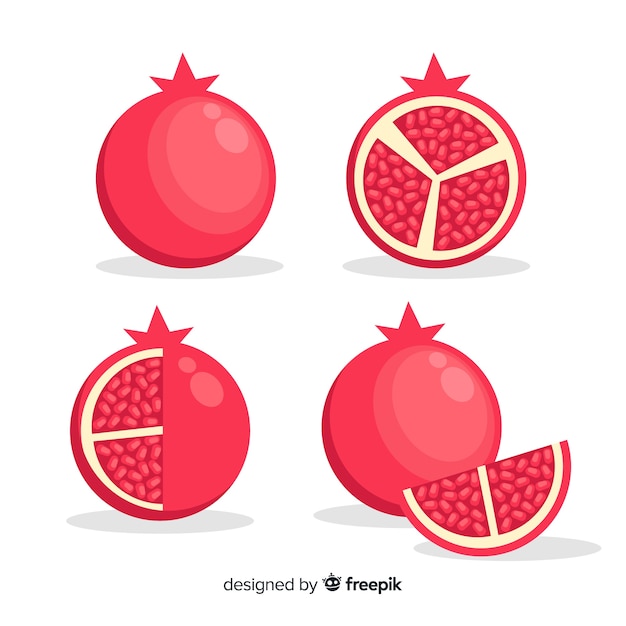 Free vector pomegranate collection