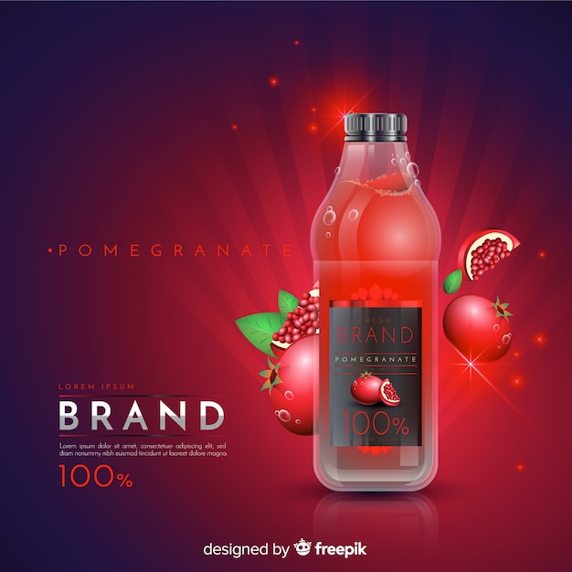 Pomegranate juice ad