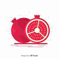 Free vector pomegranate