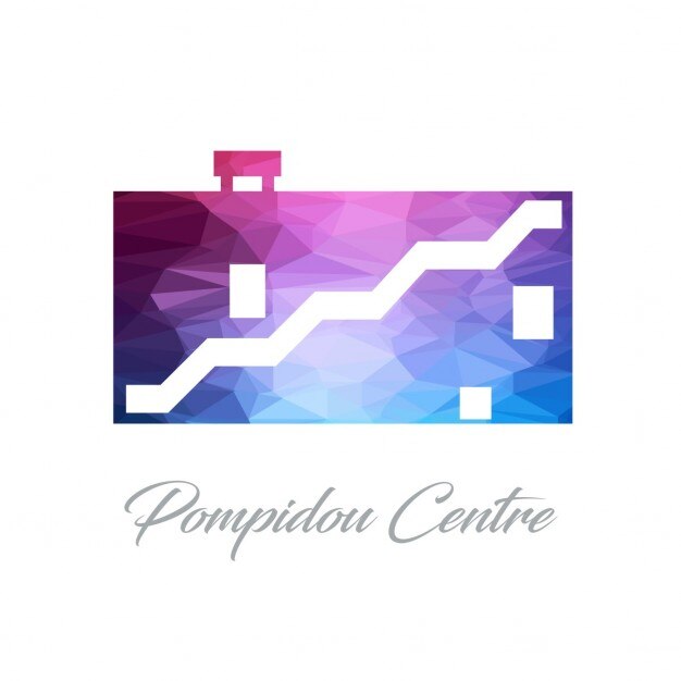 Бесплатный Вектор pompidon центр polygon