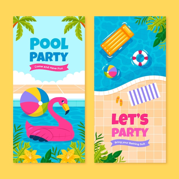 Pool party template design
