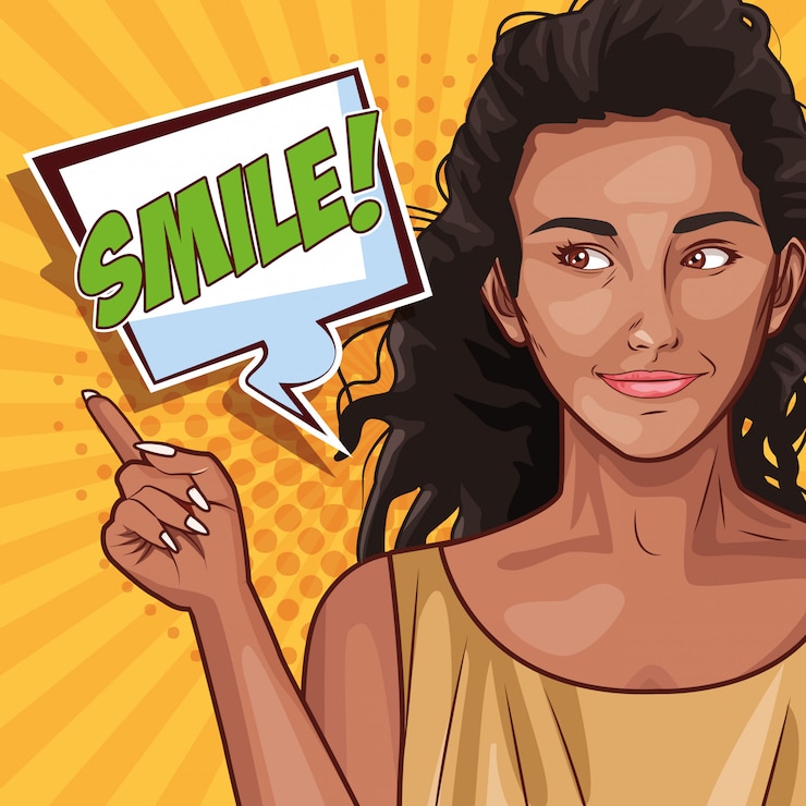 Free Vector pop art fashion and beautiful woman cartoon
