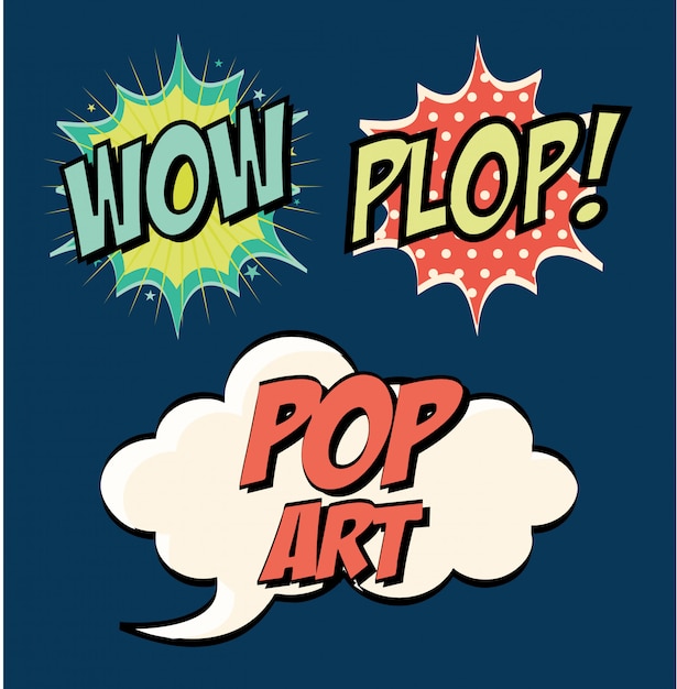 Vettore gratuito pop art