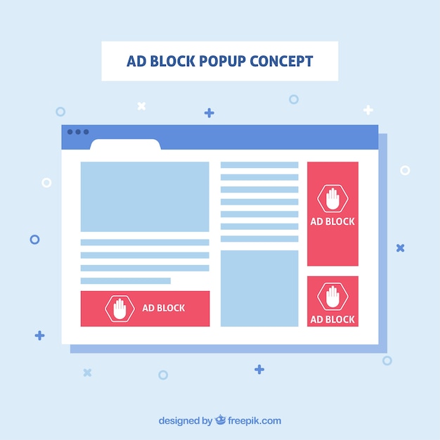 Free vector pop up template