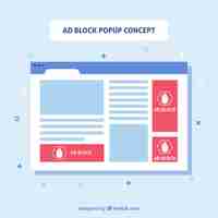 Free vector pop up template