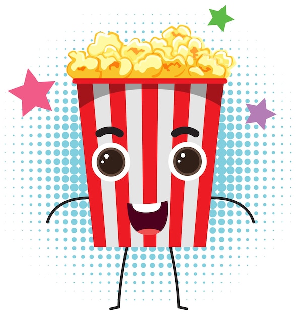 Popcorn bucket with face expression