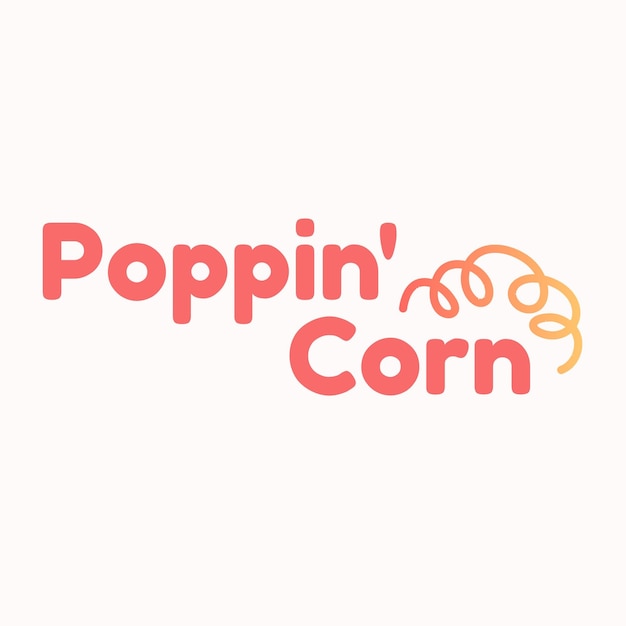 popcorn  logo template design